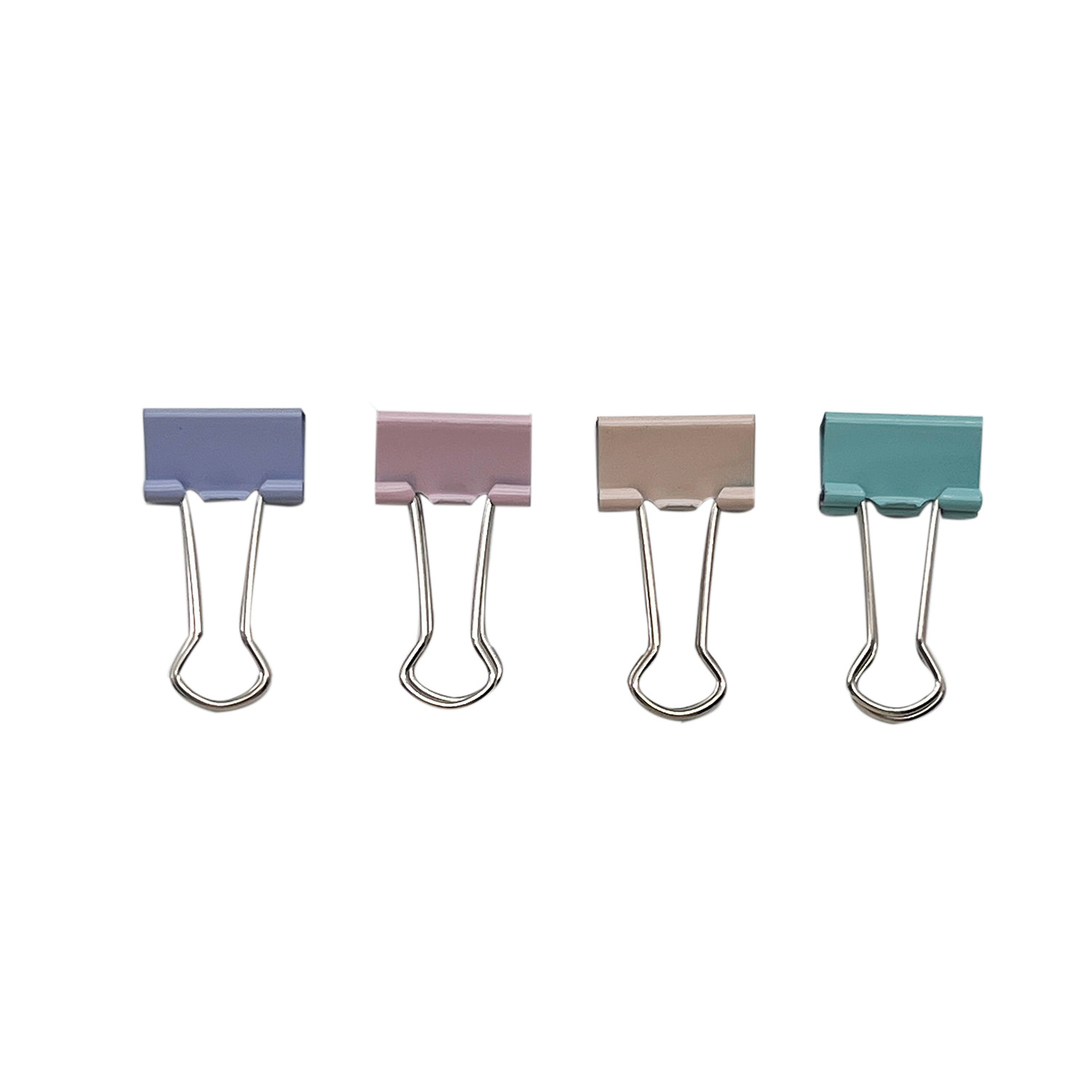 Wholesale 19mm 40pcs mini size custom logo fashionable colored file folder binder clip for office paper clip school supplies